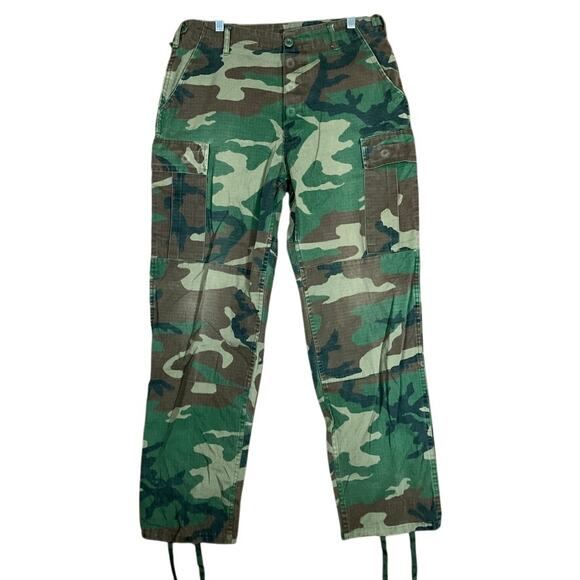 Vanguard Army Battle Unisex Trousers BDU Green Woodlands Camo Uniform Small R - Picture 1 of 11